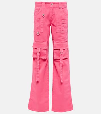 Low-Rise-Cargohose aus Denim | Blumarine
