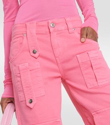 Low-Rise-Cargohose aus Denim | Blumarine