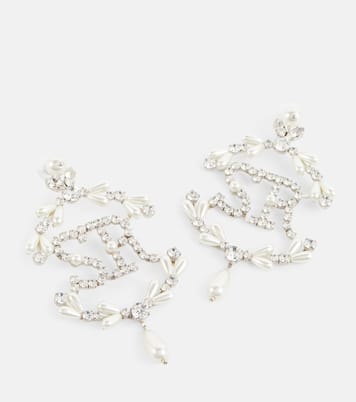 Pendientes de perlas con cristales | Simone Rocha
