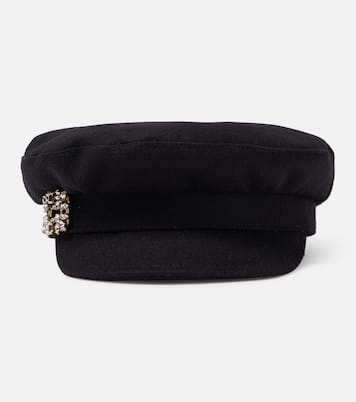Embellished wool-blend hat | Roger Vivier