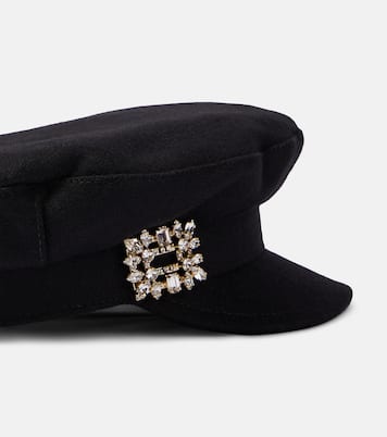 Embellished wool-blend hat | Roger Vivier