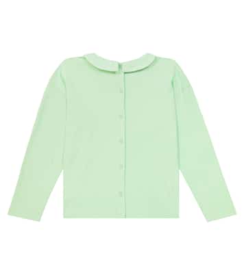 Tonia pleated cotton jersey top | Morley