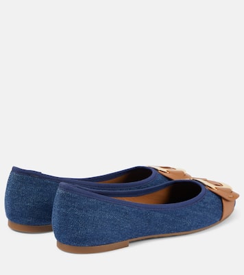 Chany denim ballet flats  | See By Chloé