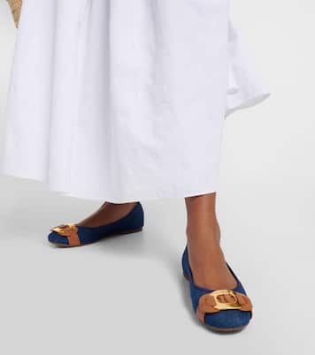 Chany denim ballet flats  | See By Chloé