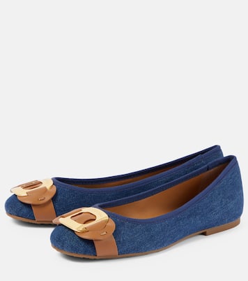 Chany denim ballet flats  | See By Chloé