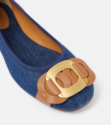 Chany denim ballet flats  | See By Chloé