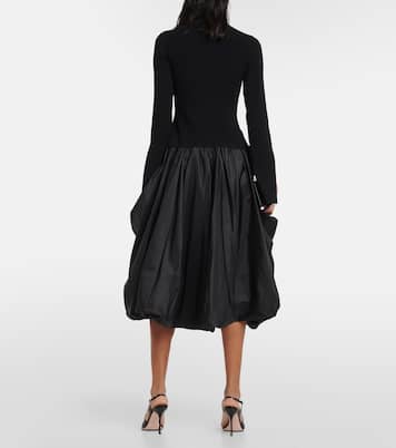 Kenlie taffeta-trimmed midi dress | Simkhai