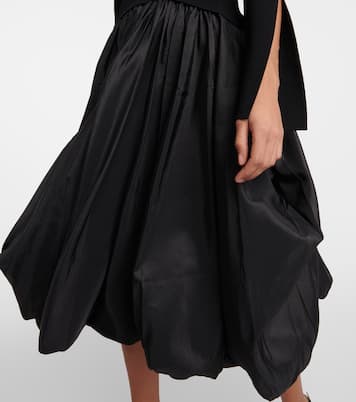 Kenlie taffeta-trimmed midi dress | Simkhai