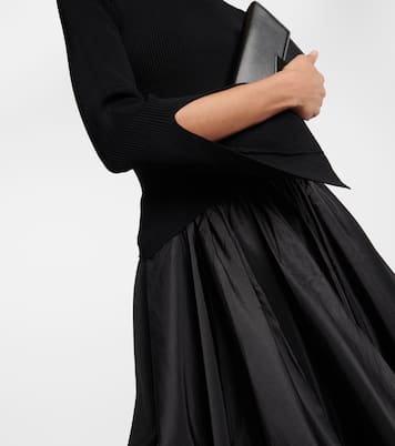 Kenlie taffeta-trimmed midi dress | Simkhai
