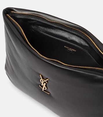 Calypso Large leather pouch | Saint Laurent