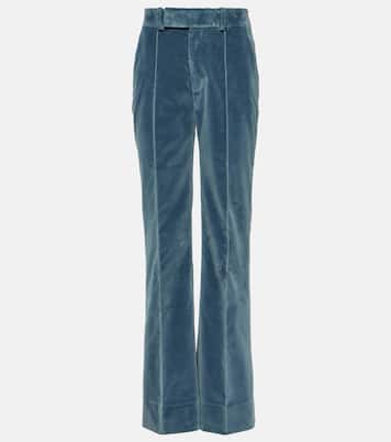 Hose The Slim Stacked aus Samt | Frame