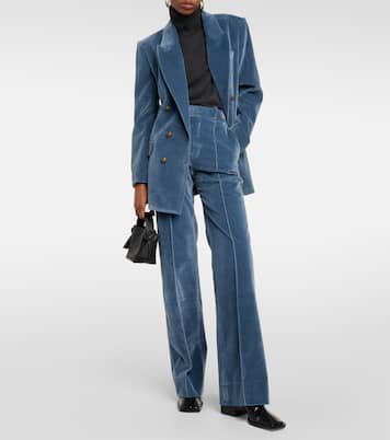 Hose The Slim Stacked aus Samt | Frame