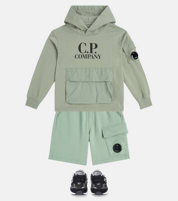 Sudadera con capucha de algodón con logo | C.P. Company Kids