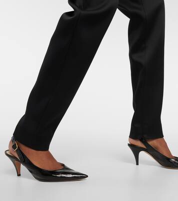 Schmale Hose Lenn aus Satin | Khaite