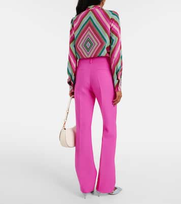 Schlaghose aus Crepe Couture | Valentino