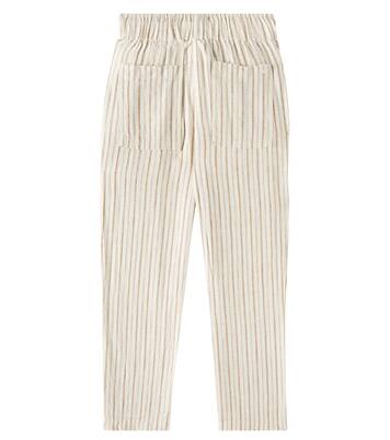 Kalen linen-blend straight pants | Rylee + Cru