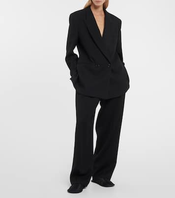 Weite Hose Lonan aus Schurwolle | The Row