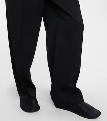 Weite Hose Lonan aus Schurwolle | The Row