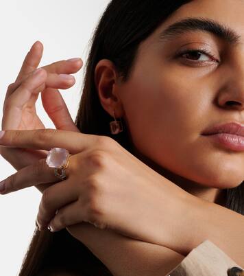 14kt gold ring with topaz and diamonds | Mateo