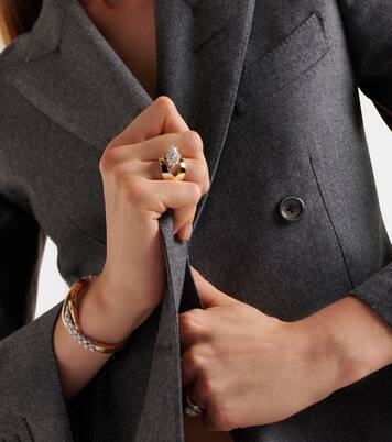 Anello Golden Strada in oro 18kt con diamanti | Yeprem