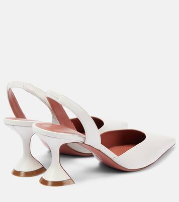 Holli 70 leather slingback pumps | Amina Muaddi