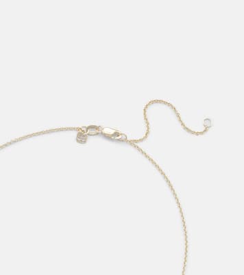 Champagne Bottle 14kt gold pendant necklace with diamonds | Sydney Evan