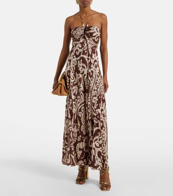 Robe longue Carla à perles | Poupette St Barth