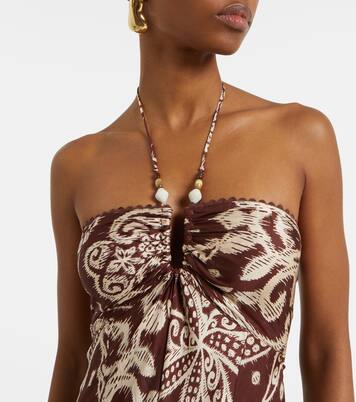 Robe longue Carla à perles | Poupette St Barth