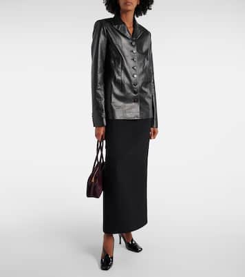 Salones Eva 100 de charol con aberturas | Khaite