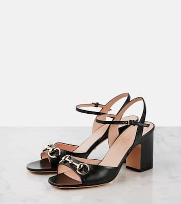 Horsebit leather sandals | Gucci