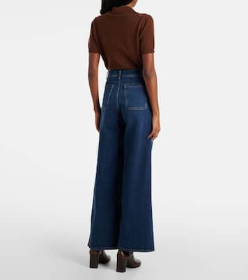 High-Rise Wide-Leg Jeans Le Slim Palazzo | Frame
