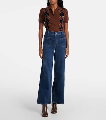 High-Rise Wide-Leg Jeans Le Slim Palazzo | Frame