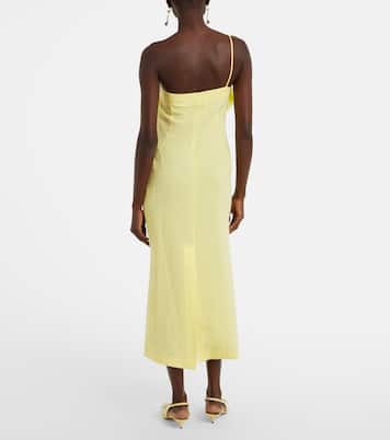 Robe midi brodée à fleurs | Blumarine