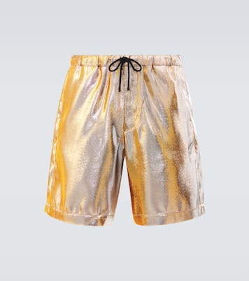 Shorts metalizados | Dries Van Noten