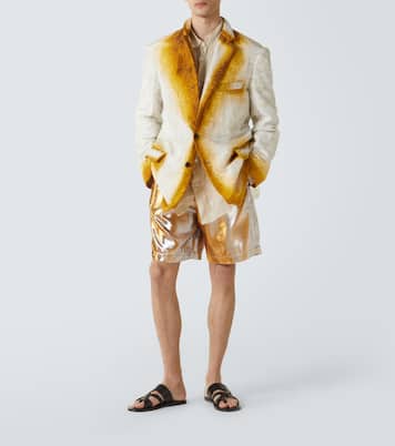 Shorts metalizados | Dries Van Noten
