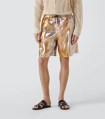 Shorts metalizados | Dries Van Noten