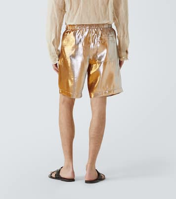 Shorts metalizados | Dries Van Noten