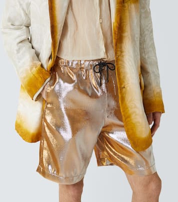 Shorts metalizados | Dries Van Noten