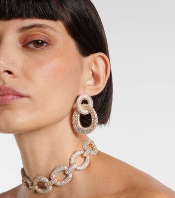 Ohrringe mit Kristallen | Self-Portrait