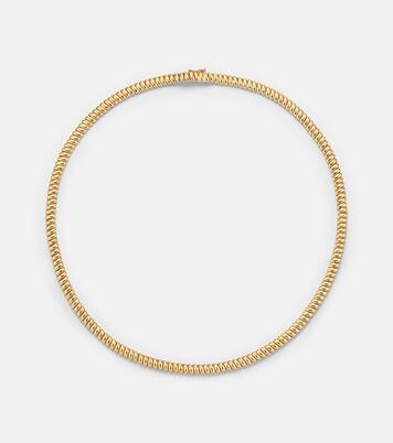 Zoe Thin 18kt gold choker | Anita Ko
