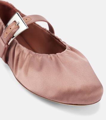 Sveva satin ballet flats | Paris Texas