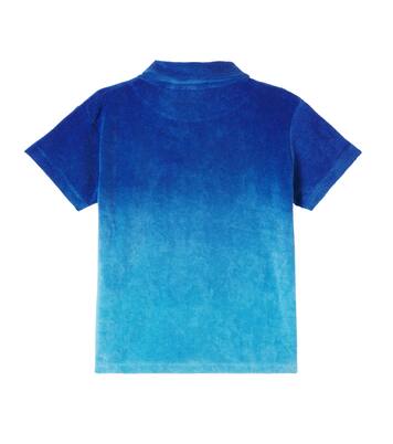 Ombré cotton terry polo shirt | Molo