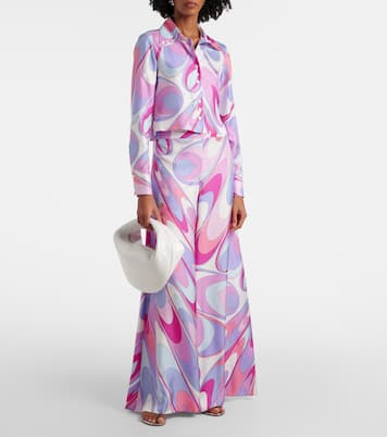 Camicia cropped in twill di seta | Pucci