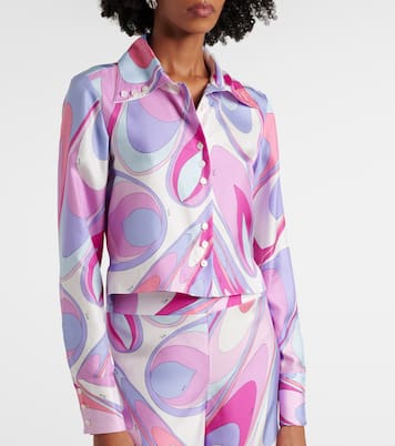 Camicia cropped in twill di seta | Pucci