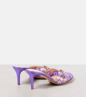 Sandalen Vyna aus Metallic-Leder | Gianvito Rossi