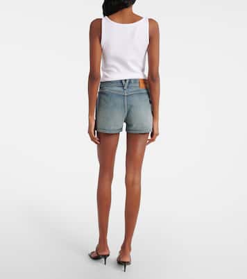 Mid-rise denim shorts | Versace