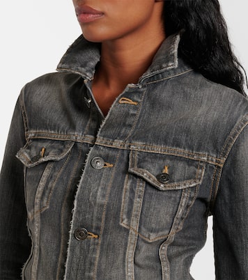 Lace-up denim jacket | Balenciaga