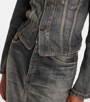 Lace-up denim jacket | Balenciaga