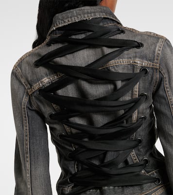 Lace-up denim jacket | Balenciaga