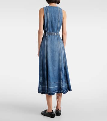 Abito midi in denim | Ganni